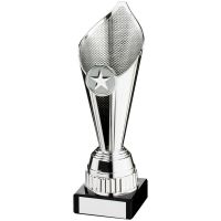 Silver Plastic Tulip Trophy - (1in Centre) 8in