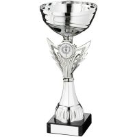 Silver V-Spacer Trophy - (1in Centre) 10.5in