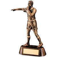 Bronze Gold Resin Referee Figure Trophy - 6.75in
