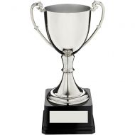 Nickel Plated Cup Trophy Award On Heavyweight Base Trophy - 4.5in