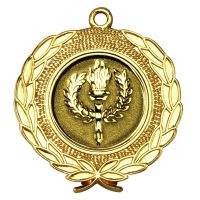 Gold Wreath Medal - 1.75in