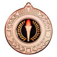 Bronze Wreath Medal - 2in
