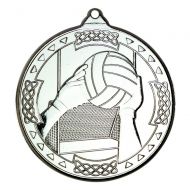 Silver Gaelic Football Celtic Medal - 2in