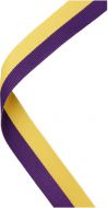 Medal Ribbon - Purple Yellow 30 X 0.875in