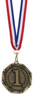 Combo45 1st Medal and Ribbon Gold Free Red White And Blue Ribbon 45mm