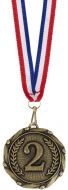 Combo45 2nd Medal and Ribbon Gold Free Red White And Blue Ribbon 45mm