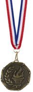 Combo45 Victory Torch Medal and Ribbo Gold Free Red White And Blue Ribbon 45mm