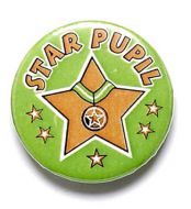 Star Pupil Button Badge