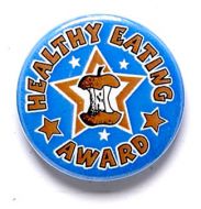 Healthy Eating Button Badge