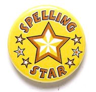 Spelling Star Button Badge