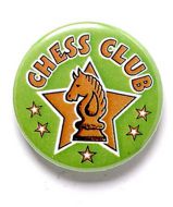 Chess Club Button Badge