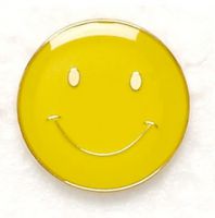 Button Badge Smile Yellow