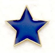 Badge Flat Star Blue (New 2010)