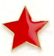 Badge Flat Star Red (New 2010)
