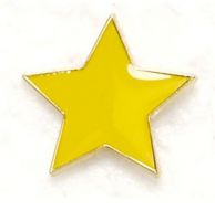Badge Flat Star Yellow (New 2010)
