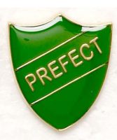 Shield Trophy Award Badge Prefect Green (New 2010)