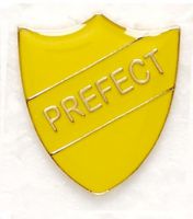 Shield Trophy Award Badge Prefect Yellow (New 2010)