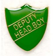 Shield Trophy Award Badge Deputy Head Boy Green