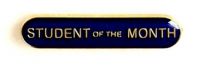 Bar Badge Student Of The Month Blue