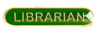 Bar Badge Librarian Green (New 2010)