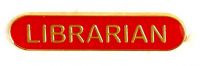 Bar Badge Librarian Red (New 2010)