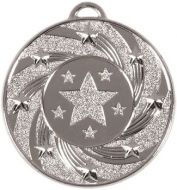 Target50 Star Medal Silver 50mm