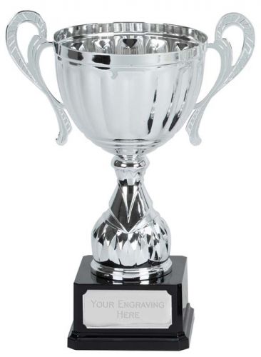 Free p&p & Engraving Link Track Gold Cup Presentation Award Trophy  13 7/8 Inch 