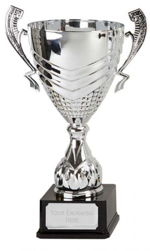 19cm Tower Silver Presentation Cup Trophy Award 7.5 Inch FREE Engraving 