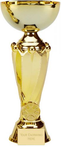 Canberra Presentation Cup Trophy Award Gold 8 7/8 Inch FREE Engraving 22.5cm 