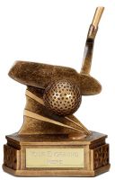 Hexagon Golf Trophy Award Putter 6 1/8 Inch (15.5cm) : New 2020