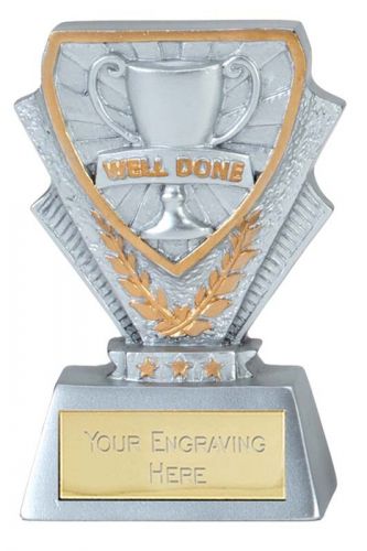 Well Done Trophy Award Mini Presentation Cup Trophy Award 3.3/8 Inch (8.5cm) : New 2020