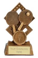 Cube Table Tennis Trophy Award 4.5 Inch (11.5cm) : New 2020