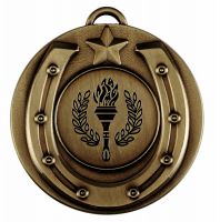 Target50 Horse Shoe Medal - Bronze - 50mm- New 2018
