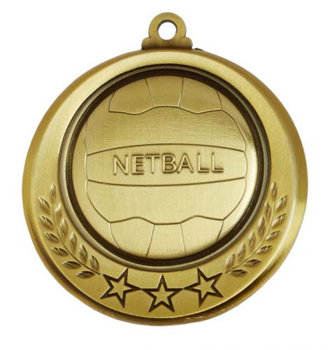 Spectrum Netball Medal Award 2.75 Inch (70mm) Diameter : New 2020