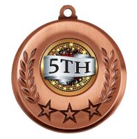 Spectrum 5th Place Medal Award 2 Inch (50mm) Diameter : New 2020