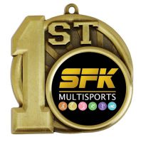 Sports Logo Medal Award 1st Place 2.75 Inch (70mm) Diameter : New 2020
