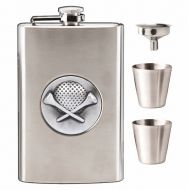 Vision Golf 8oz Flask Stainless Steel 8oz