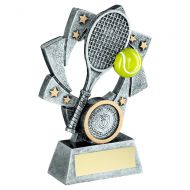 Pewter-Gold-Yellow Tennis Star Spiral With Plate - 4.25in - New 2022