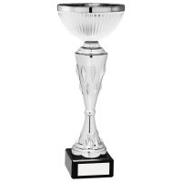 Silver Diamond Stem Trophy 9.5in - New 2019