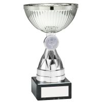Silver Mini Diamond Stem Trophy 6in - New 2019