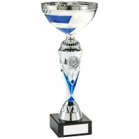 Silver Blue Diamond V-Stem Trophy 9.75in - New 2019
