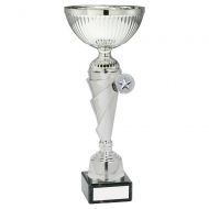 Silver Stepped Stem Trophy Award 9in : New 2020