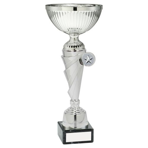 Silver Stepped Stem Trophy Award 10.5in : New 2020