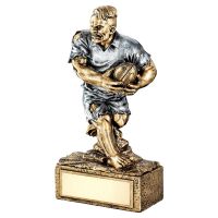Bronze Pewter Rugby Beasts Figure Trophy 6.75in - New 2019