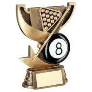 Bronze Gold Presentation Cup Range For Pool Trophy Award 6.5in : New 2020