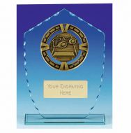 Varsity Swimming Glass Award Plaque 7 7/8 Inch (20cm) : New 2020