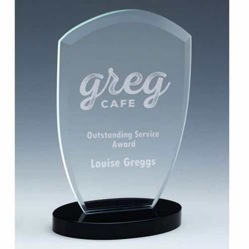 Oval Arch Jade Glass Award 7 Inch (17.5cm) : New 2020