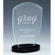 Oval Arch Jade Glass Award 8.5 Inch (21.5cm) : New 2020