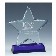 Sapphire Star Glass Award 7 Inch (18cm) - 18mm Thickness : New 2020