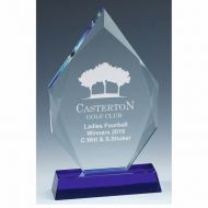 Sapphire Peak Glass Award 7.25 Inch (18.5cm) - 18mm Thickness : New 2020